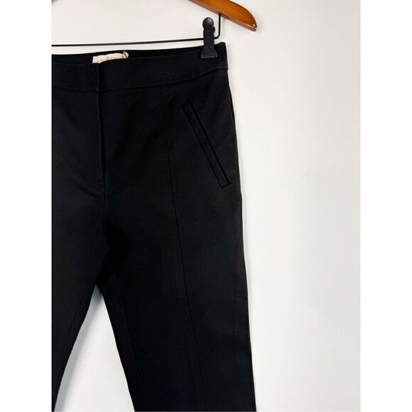 Tory Burch Women's Black Zip Pockets Stretch Vanner Slim Leg Ankle Pants Size 2 - Picture 3 of 7